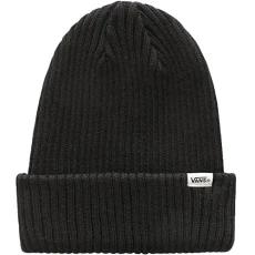 Men's Clipped Cuff Beanie Hat, Black, One Size