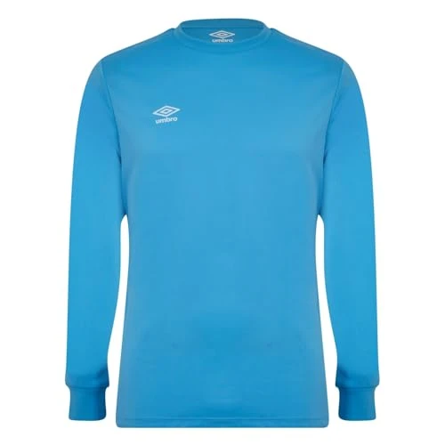 Mens Club Jersey Long Sleeve Top Sports Training Sky/Blue XXL