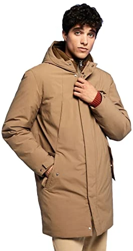 Men's Coat Jacket, Beige/Camel, S