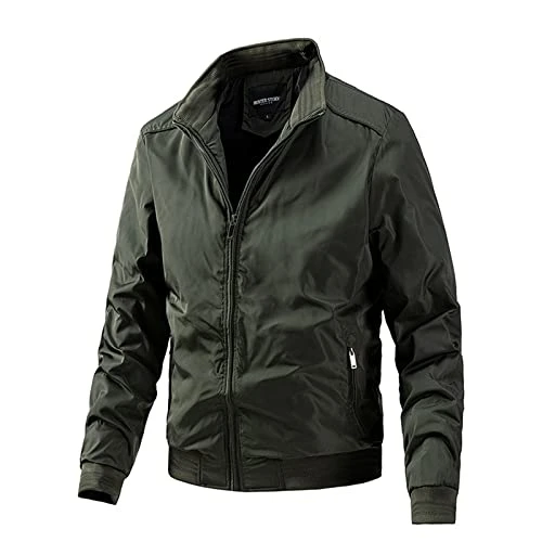 Mens Coats and Jackets Full Zip Plain Jackets Button Open Front Cardigan Fitted Outdoor Suit for Work Office Professional UK