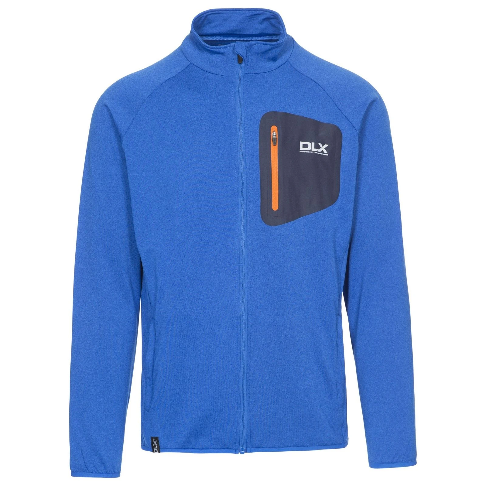 Mens Colson Full Zip Active Top Blue Marl