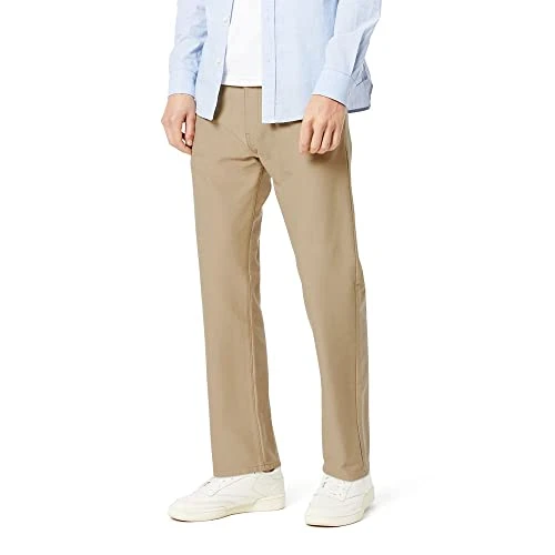 Men's Comfort Knit Jean Cut Straight Fit Smart 360 Knit Pants, True Chino, 29W x 32L