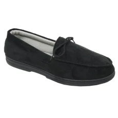 Mens Comfort Memory Foam Faux Suede Mocassin Soft Hard Sole Slippers Shoes Black 11 Mens Comfort Memory Foam Faux Suede Mocassin Soft Hard Sole Slippers Shoes Black 11