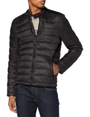 Men's Commuter Quilted Biker Jacket, Black, 2XL