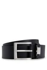 Mens Connio Branded-keeper belt in Italian leather Mens Connio Branded-keeper belt in Italian leather