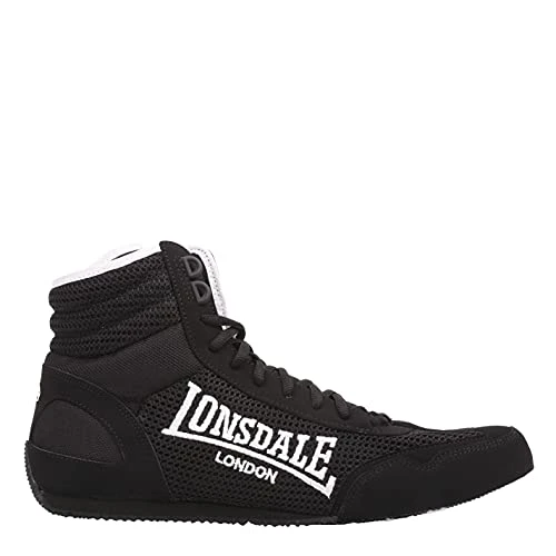 Mens Contender Boxing Boots Black/White UK 9