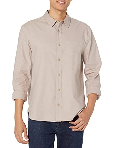 Men's Cooper Long Sleeve Shirt Button, Dusty Sunset, Large