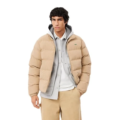 Mens Cord Puffer Beige XL