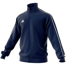 Men's Core 18 Polyester Tracksuit Jacket, Dark Blue/White, S UK Men's Core 18 Polyester Tracksuit Jacket, Dark Blue/White, S UK