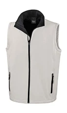 Men's CORE Printable Bodywarmer Jacket, White (WHI/Blk), Medium