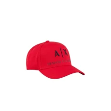Mens Corporate Logo Hat Baseball Cap, Red & Black Mens Corporate Logo Hat Baseball Cap, Red & Black