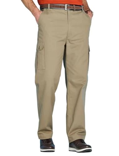 | Men's | Cotton Cargo-Style Trouser | Functional and Stylish Men's Pants | Khaki