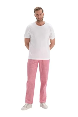 Men's Cotton Pyjama Bottom, Red, 2XL, XXL