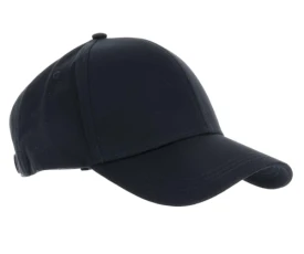 Men's Cotton Twill Cap - Baseball Cap For Men - Black -  Embroidered Logo - 100 percent Black Cotton - Men's Baseball Caps Black - One Size