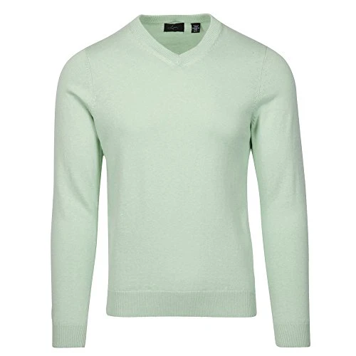 Men’s Cove V-neck Golf Sweaters, Ocean Mist, Large