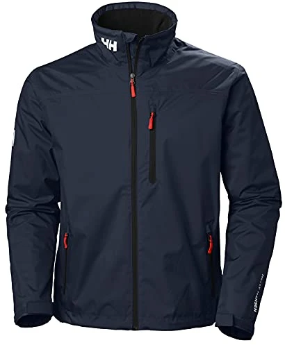 Mens Crew Jacket, S, Navy