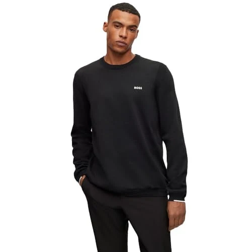 Mens Crew Neck Jumper Black S