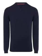 Men's Crew Neck Jumper Navy Large