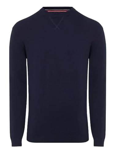 Men's Crew Neck Jumper Navy Large