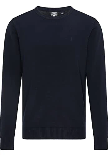 Men's Crew Neck Jumper, Navy, XXL