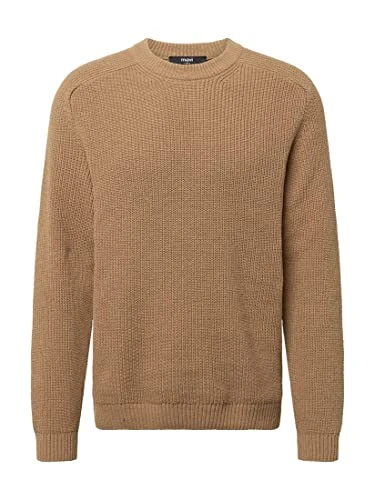 Men's Crew Neck Knit Sweatshirt, Burro, L