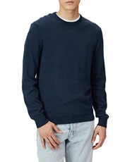 Men's Crew Neck Sweater (Available in Big & Tall), Navy, XL