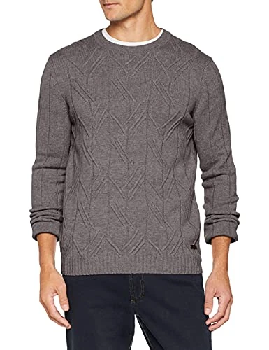 Men's Crew Neck Sweater, Grey (Grey 545), 48