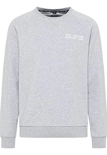 Men's Crew Neck Sweatshirt, Light Grey (Light Grey Blend), S