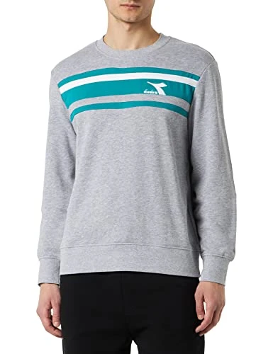 Men's Crew SLAM Sweatshirt, Light Middle Grey Melange, M