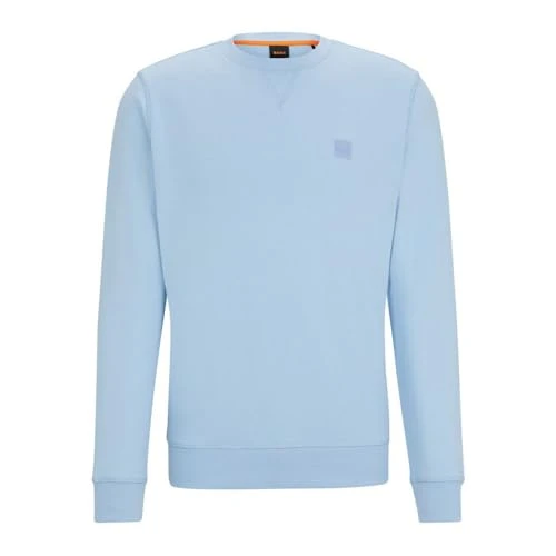 Mens Crew Sweatshirt Open Blue S