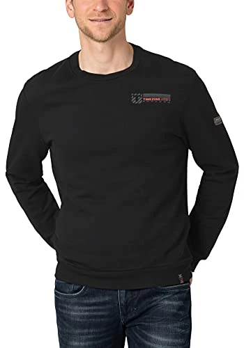 Men's Crewneck Sweatshirt, Caviar Black, XXL