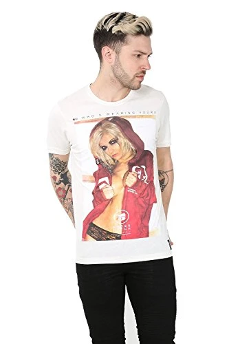 Mens Cross Hatch Designer Graphic Printed Short Sleeves Crew Neck Tee T Shirt