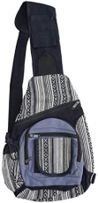 Mens Crossbody Multipocket Sling Bag Black