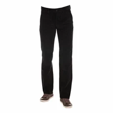Men’s D1 Corduroy Straight Leg Trousers - Black - 40W/34L