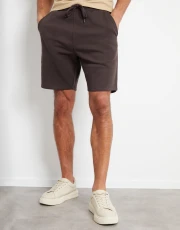 Men's Dark Brown Sweat Shorts