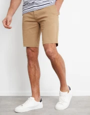 Men's Dark Stone Slim Fit Chino Shorts