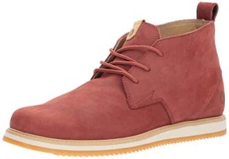 Men's Del Coasta Leather Shoe Chukka Boot, Rust, 6.5 UK