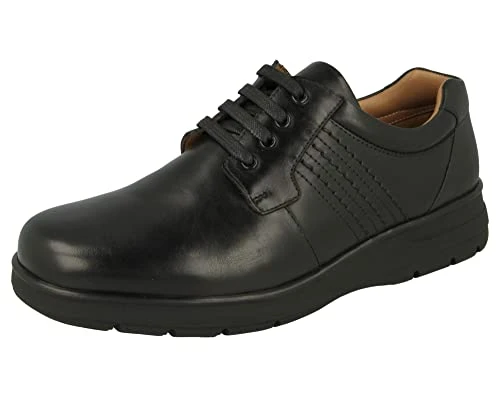 Men's (Delhi) EV Wide Fit in Black Smooth Leather UK 11