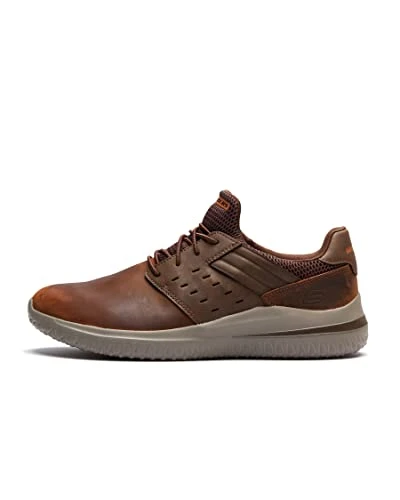 Men's Delson 3.0 Ezra Sneaker,Dark Brown Leather W/ Mesh,11 UK
