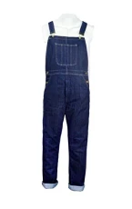 Mens Denim Jeans Dungarees Adults Bib and Brace Overall Heavy Duty Workwear Pant Dark Blue UK 32