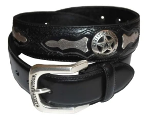 Mens Deputy Leather Belt HDMBT10006 - Black -