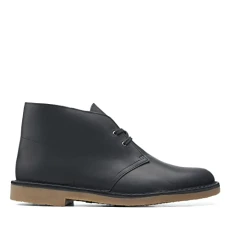 Men's Desert Boot Bushacre 3, Black Leather, 9.5 UK Men's Desert Boot Bushacre 3, Black Leather, 9.5 UK