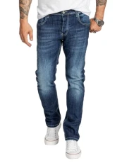 Men's Designer Jeans Denim Blue Trousers Men's Jeans RC-2098 W29-W44, Rc-2411-Blue, 32 W/32 L