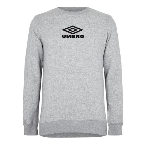 Mens Diamond Crew Neck Sweater Grey Marl M