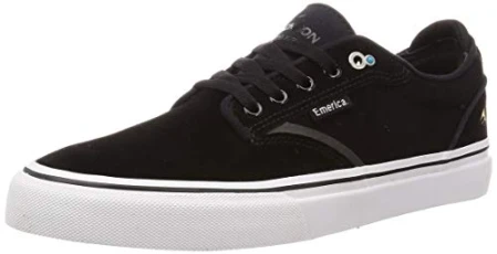 Men's Dickson Skate Shoe, Black/White/Gold, 10 UK