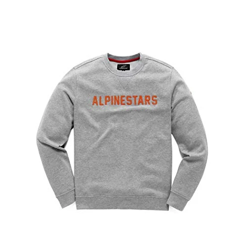 Men's Distance Fleece Long Sleeve Top, Grey (Gray/Orange 1140), X-Large (Size:XL)