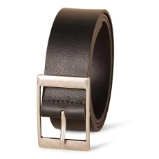 Men's Distressed Leather Belt, Black, 40