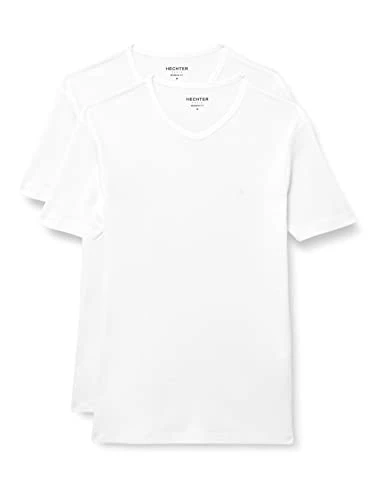 Men's Double Pack V-Neck T-Shirt, 10, M