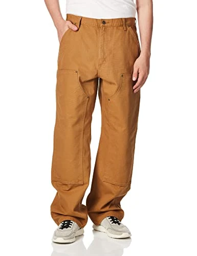 Men's double work utility pants, Brown, 44W 30L UK