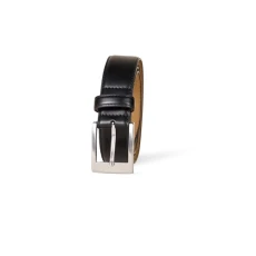 Men's Dress Leather Belt, Black, 34